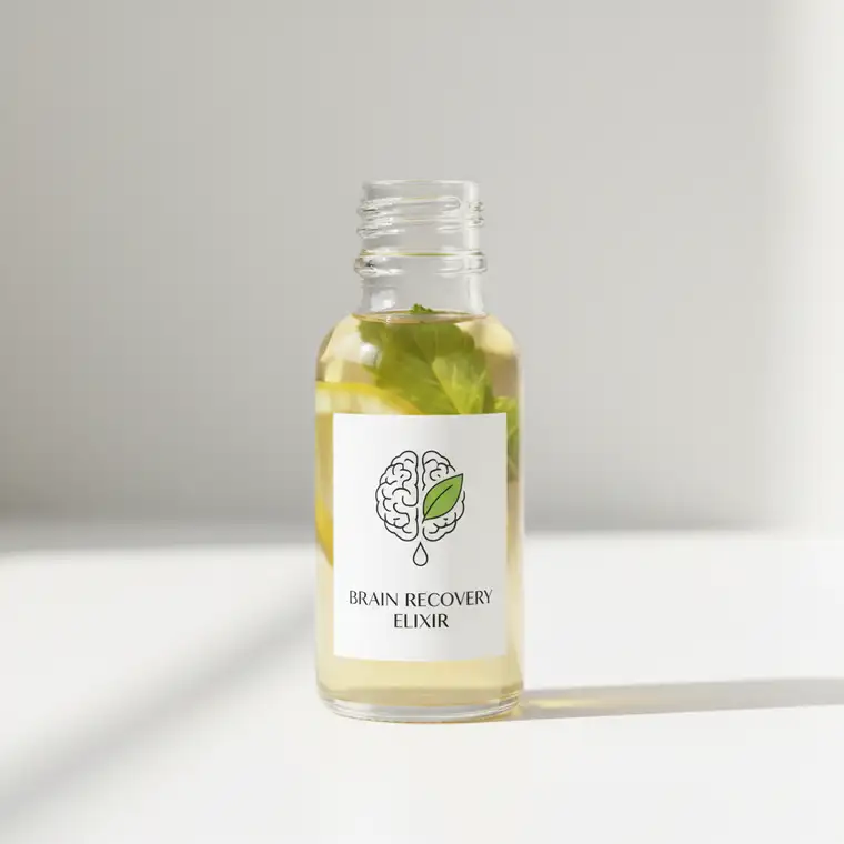 Osoba z bólem głowy trzymająca się za skronie, symbolizująca ciężki kac i proces regeneracji mózgu po alkoholu