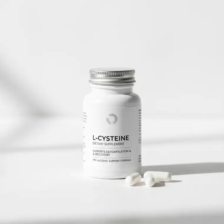 Młoda osoba zastanawia się, czy L-cysteina zażyta przed piciem alkoholu zmniejszy objawy kaca i wspomoże regenerację organizmu po imprezie
