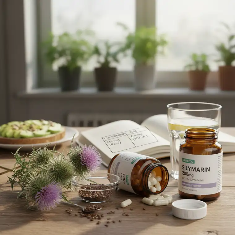 Schemat przyjmowania sylimaryny w kapsułkach i regeneracji wątroby – jaki sylimaryna 2026 dla początkujących oraz przykładowe dawkowanie