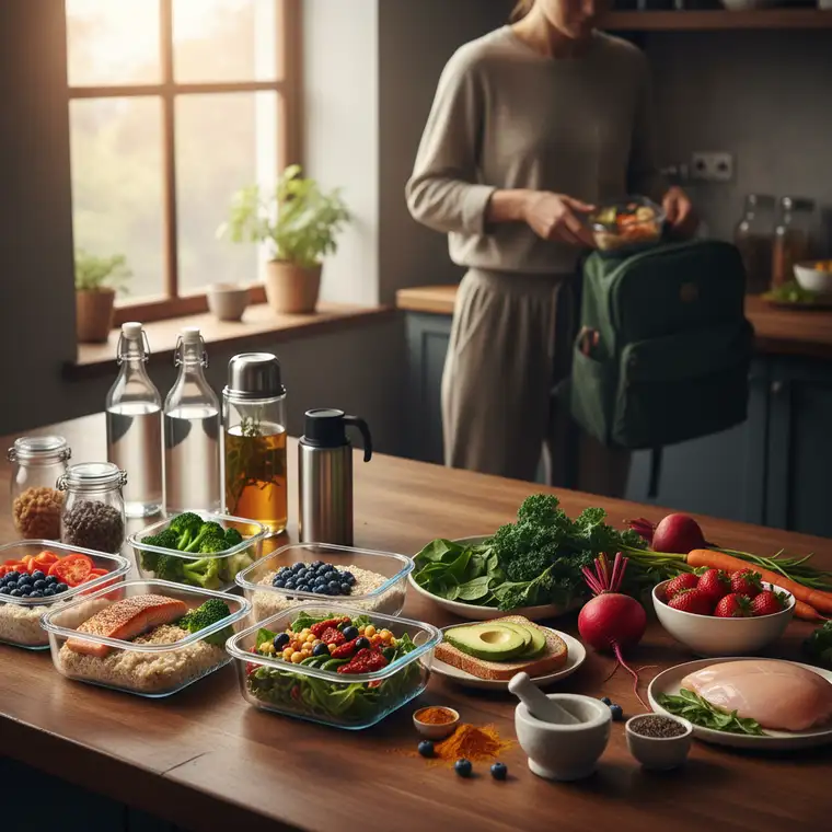 Zdrowy posiłek na zmianę nocną: sałatka z kaszą, warzywami i chudym białkiem jako element tygodniowego jadłospisu regenerującego wątrobę