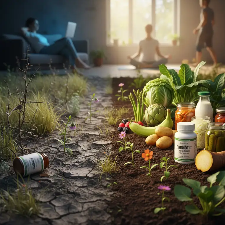 Miski z gotowanymi i schłodzonymi ziemniakami, zielonymi bananami i topinamburem, pokazujące, jak w praktyce zwiększyć skuteczność probiotyków po detoksie cukrowym