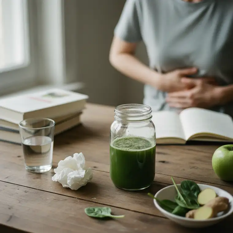 Kiedy przerwać dietę sokową z warzyw przy bólach brzucha i wzdęciach